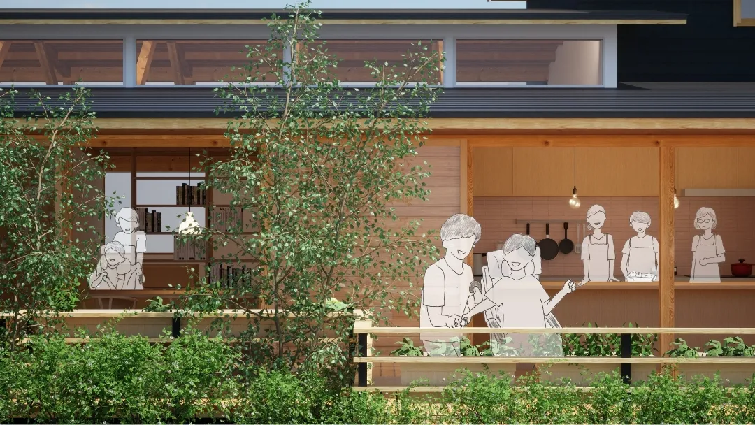 すまいるキッチンでは野菜の収穫・スープづくりなどを行います